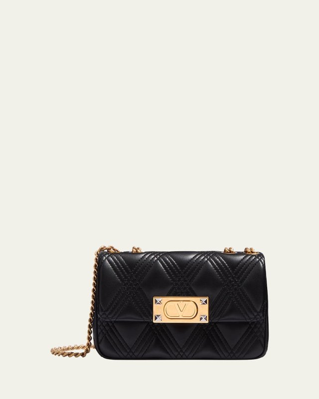 Quiltie 67 Small Flap Leather Shoulder Bag
